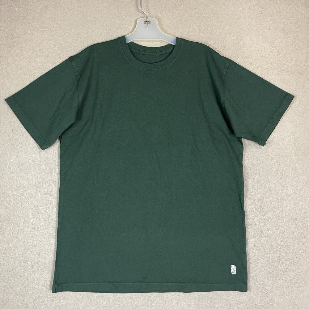 Standard Issue T Shirt Mens S Green Short Sleeve Crew Neck Regular Fit Cotton‎